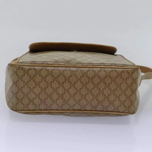 CELINE Macadam Canvas Shoulder Bag Beige Auth - Picture 10 of 16
